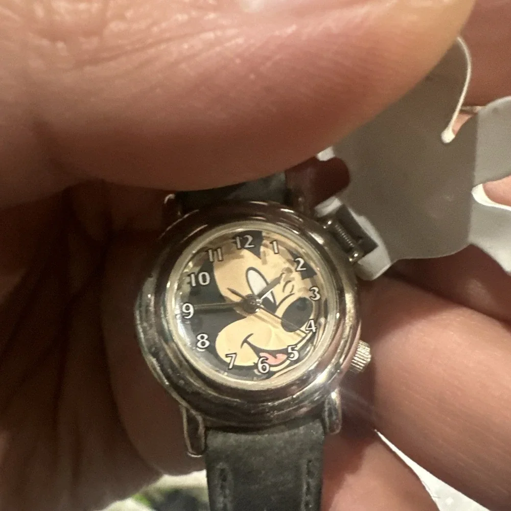 Working VTG Disney Mickey Mouse By S11 MU0107 Glove‎ Flip Cover Kids Watch 24mm